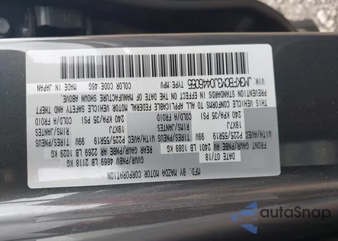 2018 Mazda Cx-5 Touring z USA, uszkodzony, nr VIN JM3KFBCM3J0446055